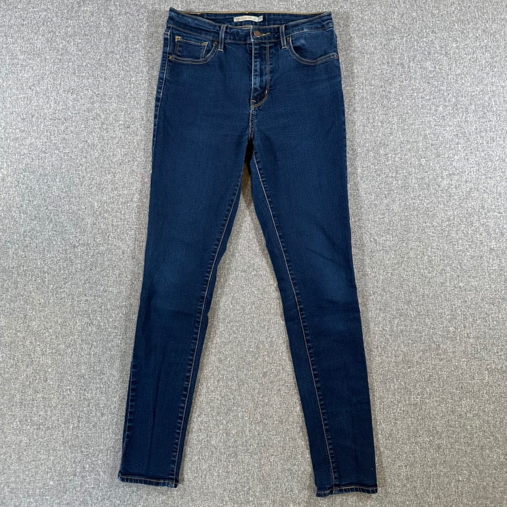 Levi's Jeans Womens 29 721 High Rise Skinny Dark Blue Stretch Denim